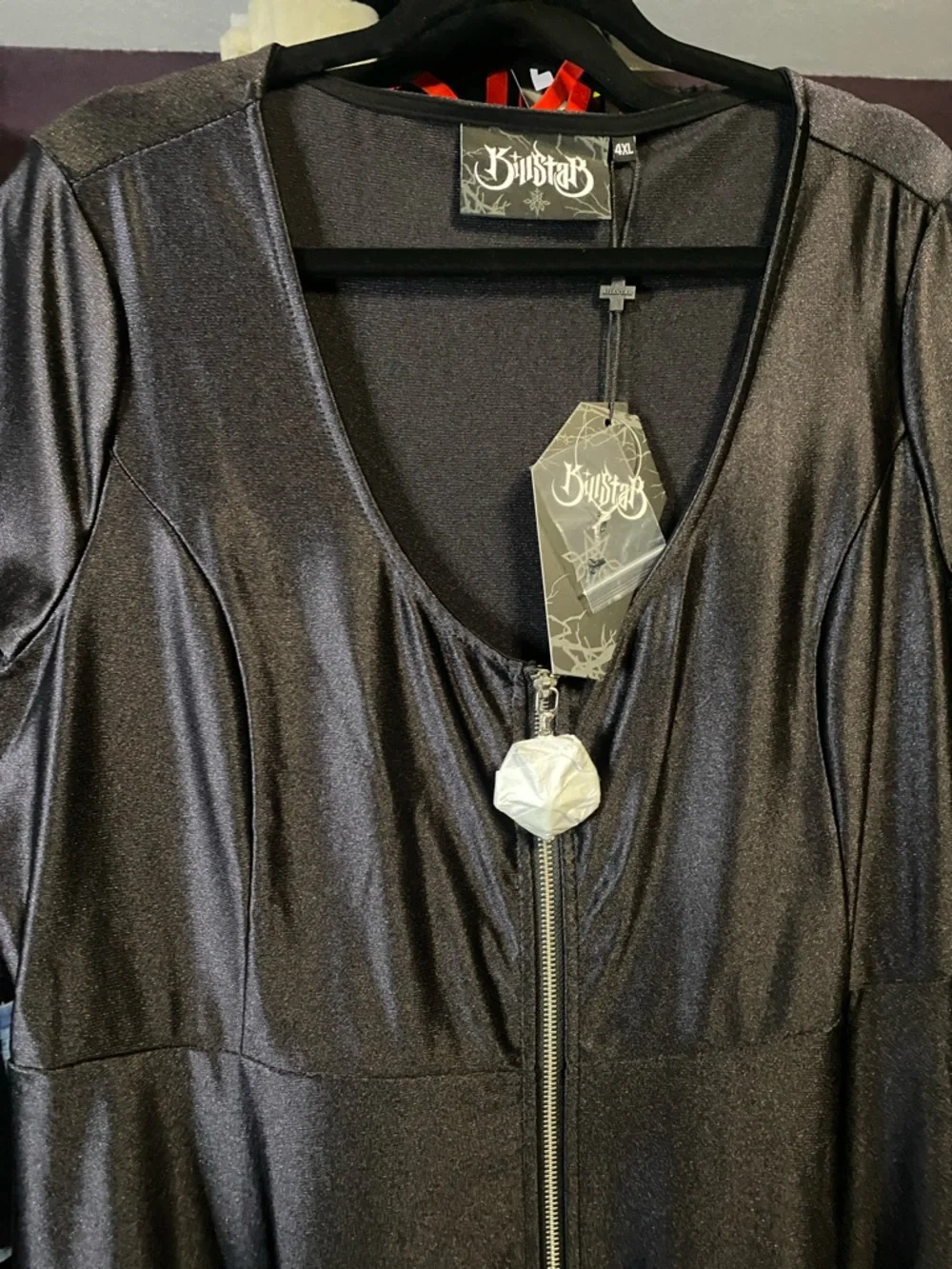NWT - KILLSTAR Disco Diva Black Dress -4xl - Picture 1 of 2